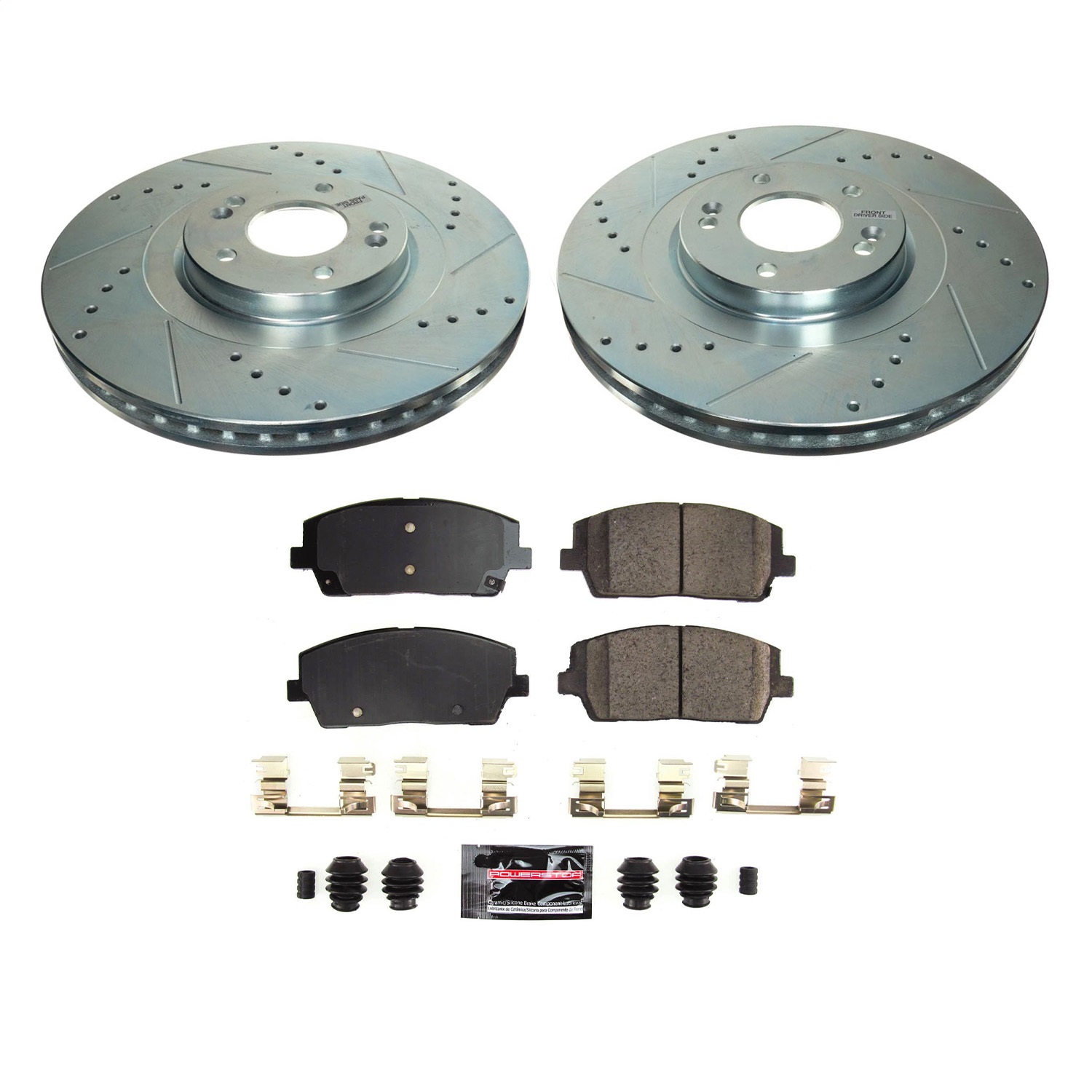 PowerStop K8750 - Power Stop 20-22 Kia Telluride Front Z23 Evolution Brake Kit