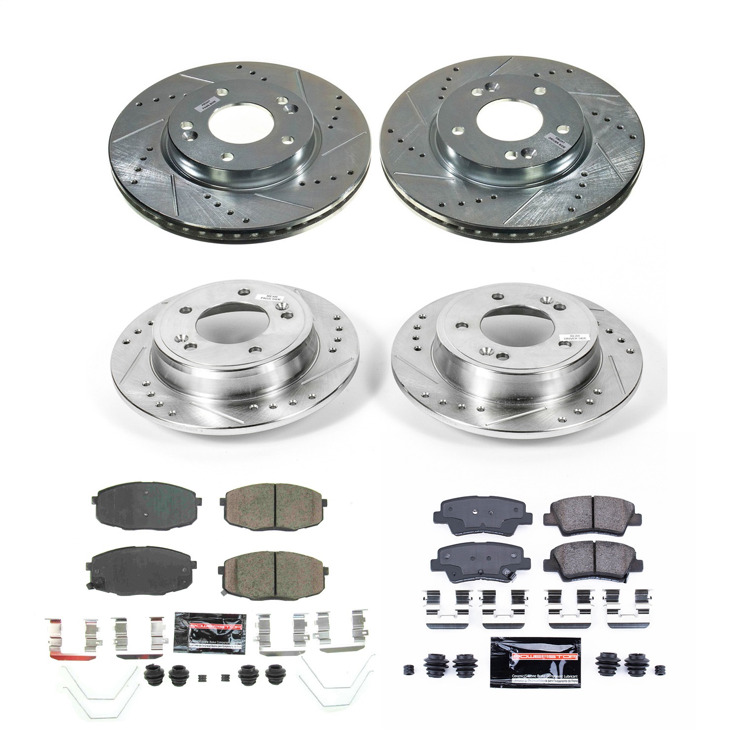 PowerStop K8810 - Power Stop 19-21 Kia Forte Front & Rear Z23 Evolution Brake Kit PowerStop K8810 - Power Stop 19-21 Kia Forte Front & Rear Z23 Evolution Brake Kit