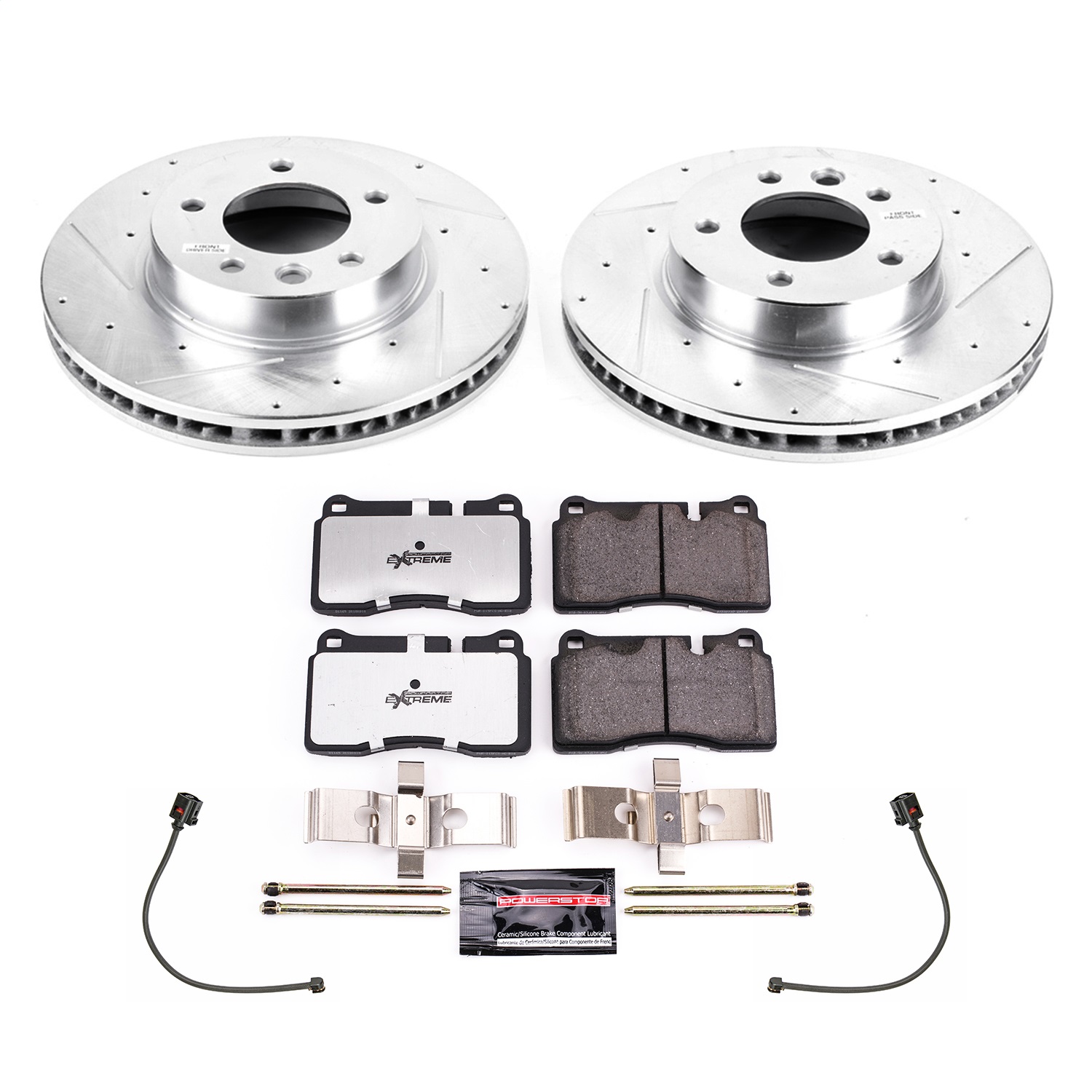 PowerStop K8821-26 - Power Stop 11-17 Volkswagen Touareg Front Z26 Street Warrior Brake Kit