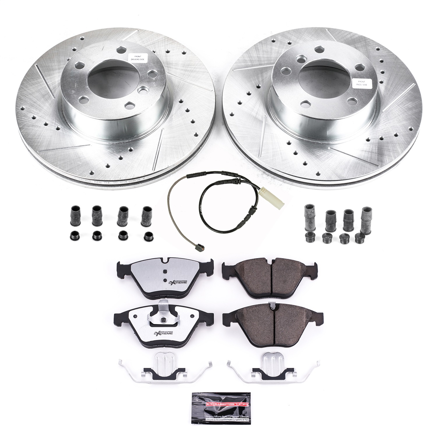 PowerStop K8823-26 - Power Stop 11-13 BMW 328i Front Z26 Street Warrior Brake Kit PowerStop K8823-26 - Power Stop 11-13 BMW 328i Front Z26 Street Warrior Brake Kit