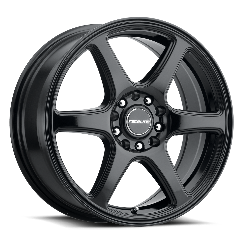 Raceline 146B-88089+40 - 146B Matrix 18x8in / 5x100/5x114.3 BP / 40mm Offset / 72.62mm Bore - Gloss Black Wheel