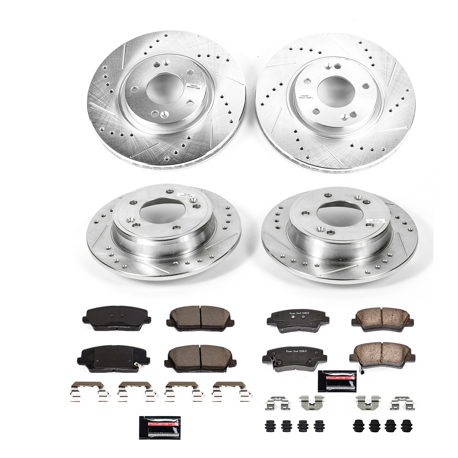 PowerStop K8890 - Power Stop 2016 Hyundai Veloster Front & Rear Z23 Evolution Brake Kit PowerStop K8890 - Power Stop 2016 Hyundai Veloster Front & Rear Z23 Evolution Brake Kit