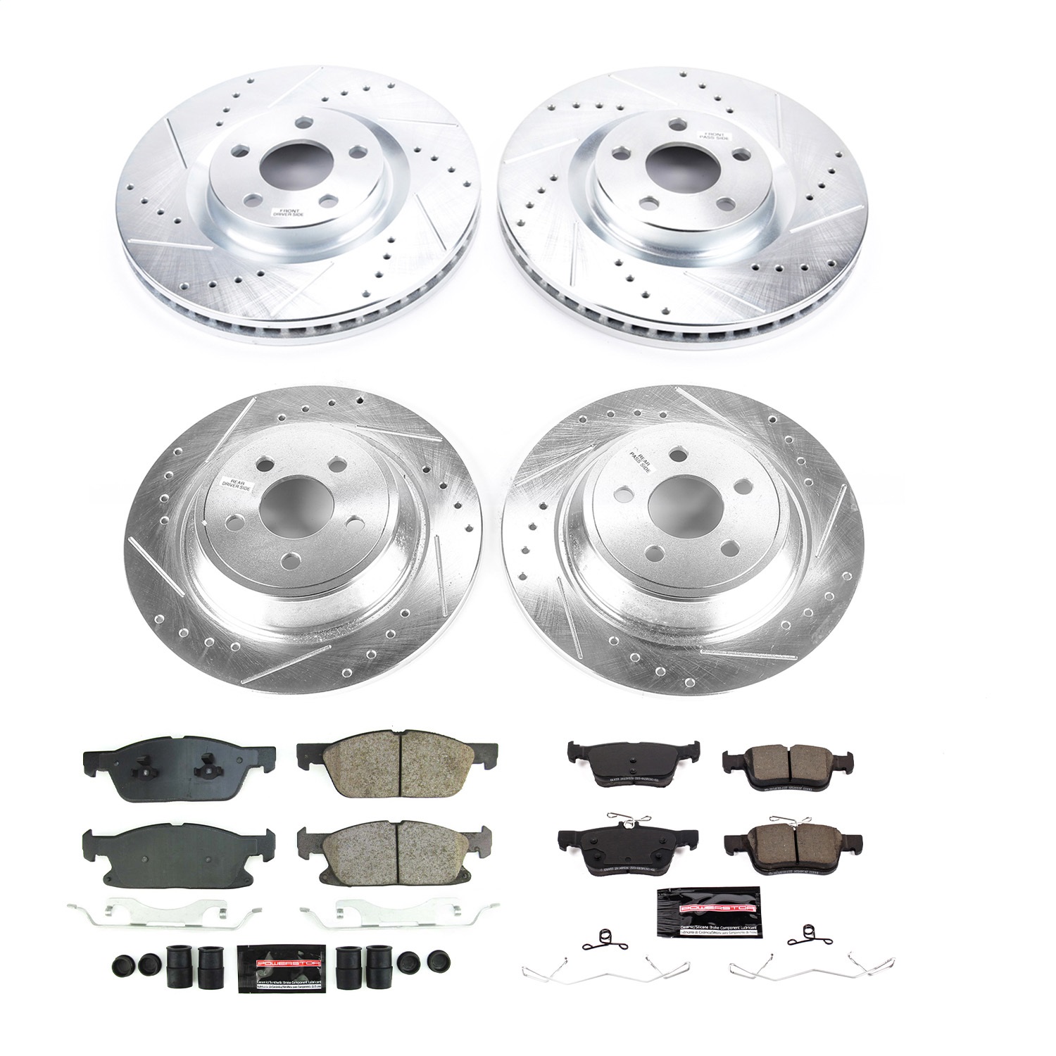 PowerStop K8976 - Power Stop 17-20 Lincoln Continental Front & Rear Z23 Evolution Brake Kit PowerStop K8976 - Power Stop 17-20 Lincoln Continental Front & Rear Z23 Evolution Brake Kit