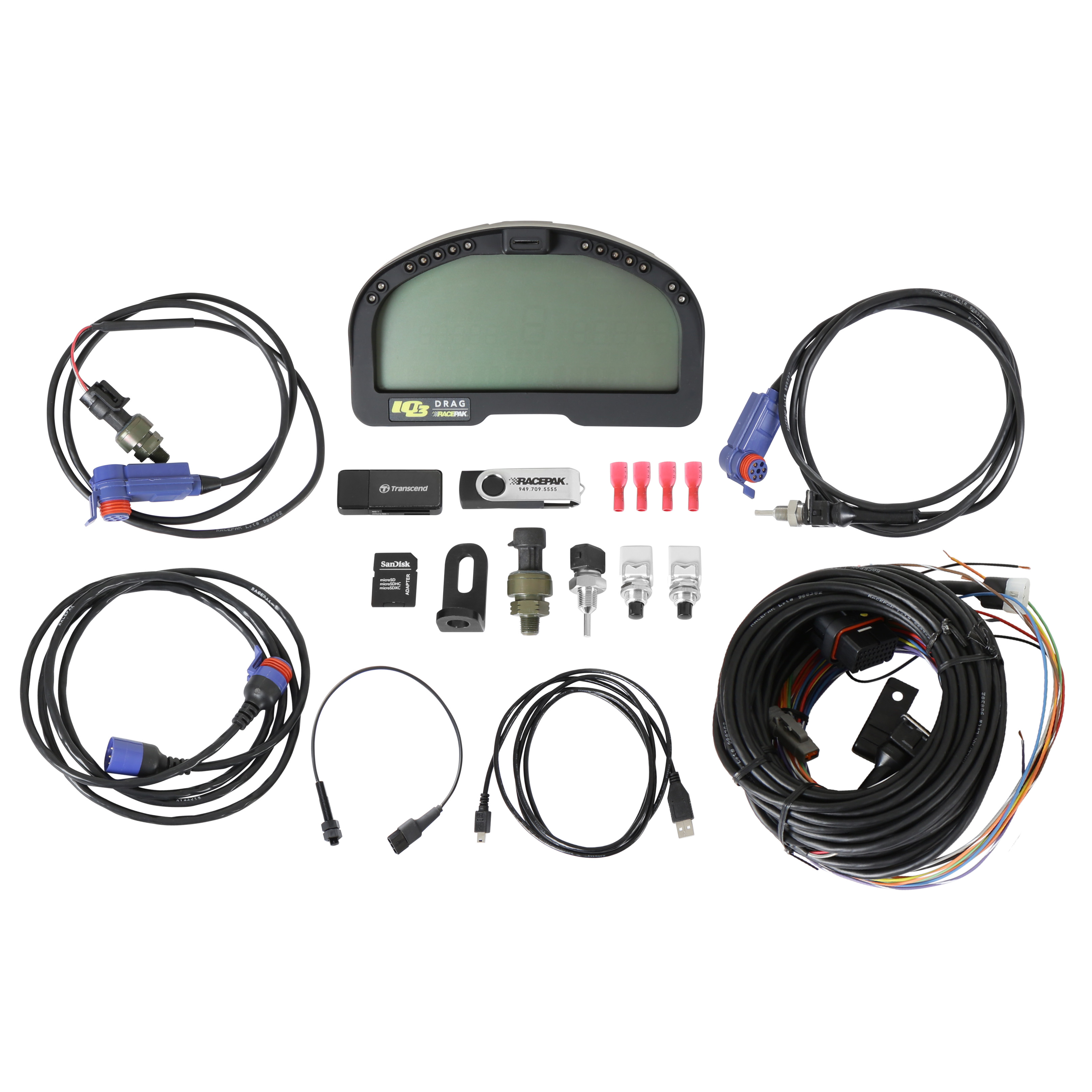 Racepak 250-KT-IQ3DBB - IQ3D Drag Logger Dash Bracket Bundle