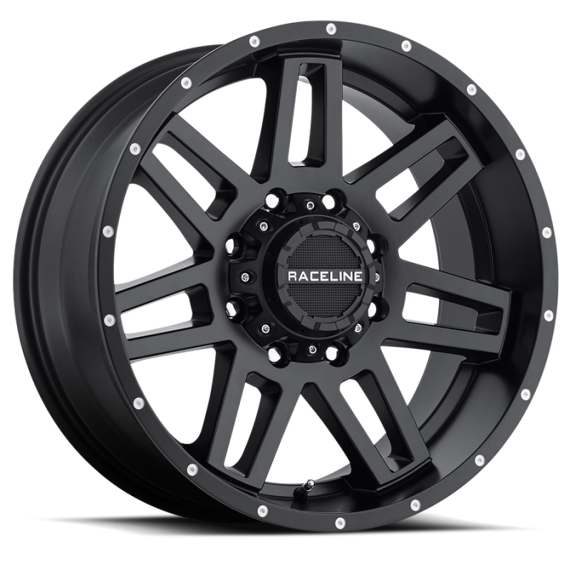 Raceline 931B-89095+18 - 931B Injector 18x9in / 5x127/5x135 BP / 18mm Offset / 87.1mm Bore - Satin Black Wheel