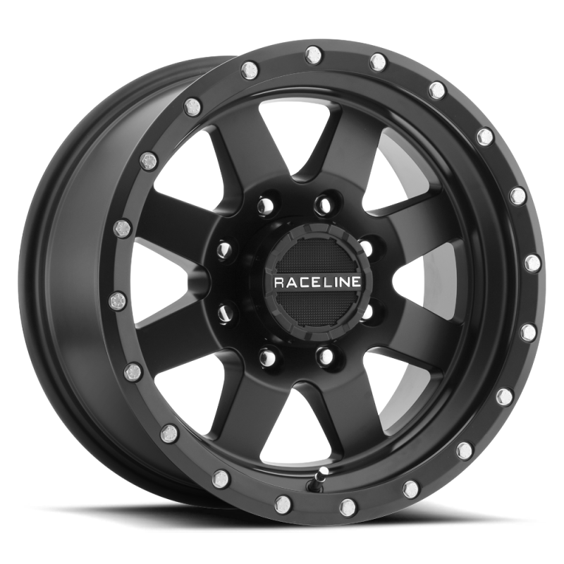 Raceline 935B-56060 - 935B Defender 15x6in / 6x139.7 BP / 0mm Offset / 4.25mm Bore - Satin Black Wheel
