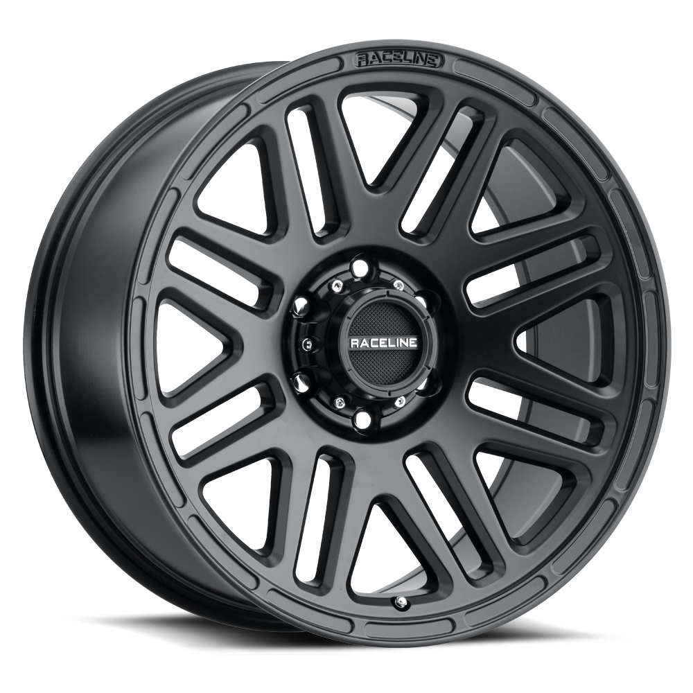 Raceline 944B-79060-12 - 944B Outlander 17x9in / 6x139.7 BP / -12mm Offset / 106.1mm Bore - Satin Black Wheel