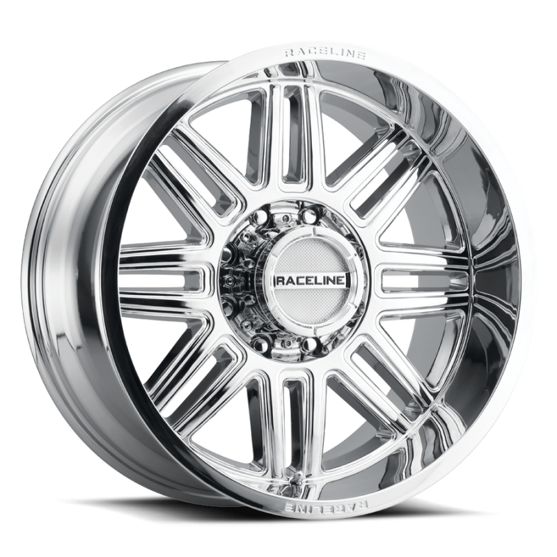 Raceline 948C-78560-00 - 948C Split 17x8.5in / 6x139.7 BP / 0mm Offset / 106.1mm Bore - Chrome Wheel