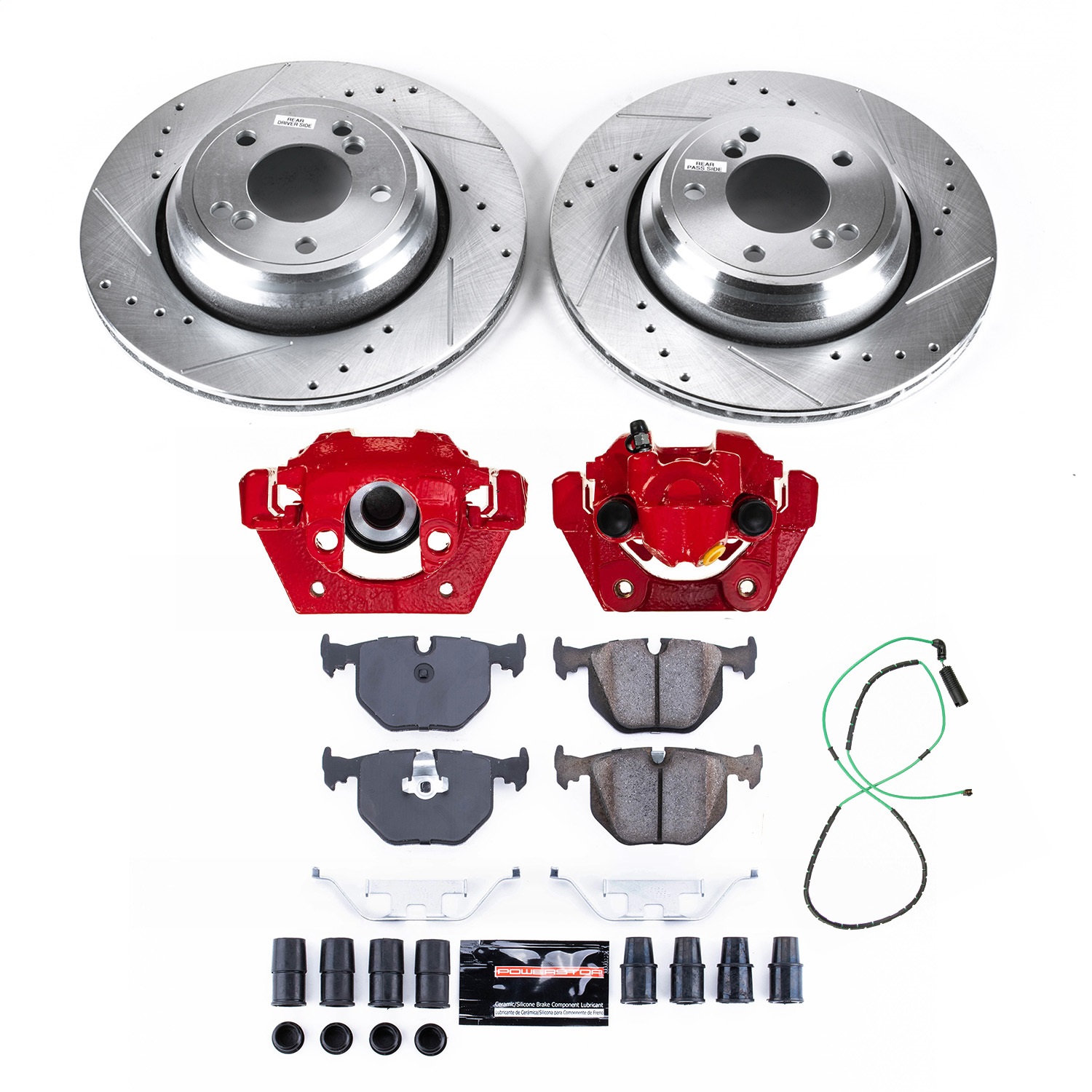 PowerStop KC5732A - Power Stop 01-06 BMW M3 Rear Z23 Evolution Kit w/Calipers PowerStop KC5732A - Power Stop 01-06 BMW M3 Rear Z23 Evolution Kit w/Calipers