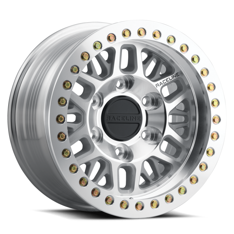 Raceline RT951M-79080-12 - RT951M Ryno 17x9in / 8x165.1 BP / -12mm Offset / 130.81mm Bore - Machined Beadlock Wheel