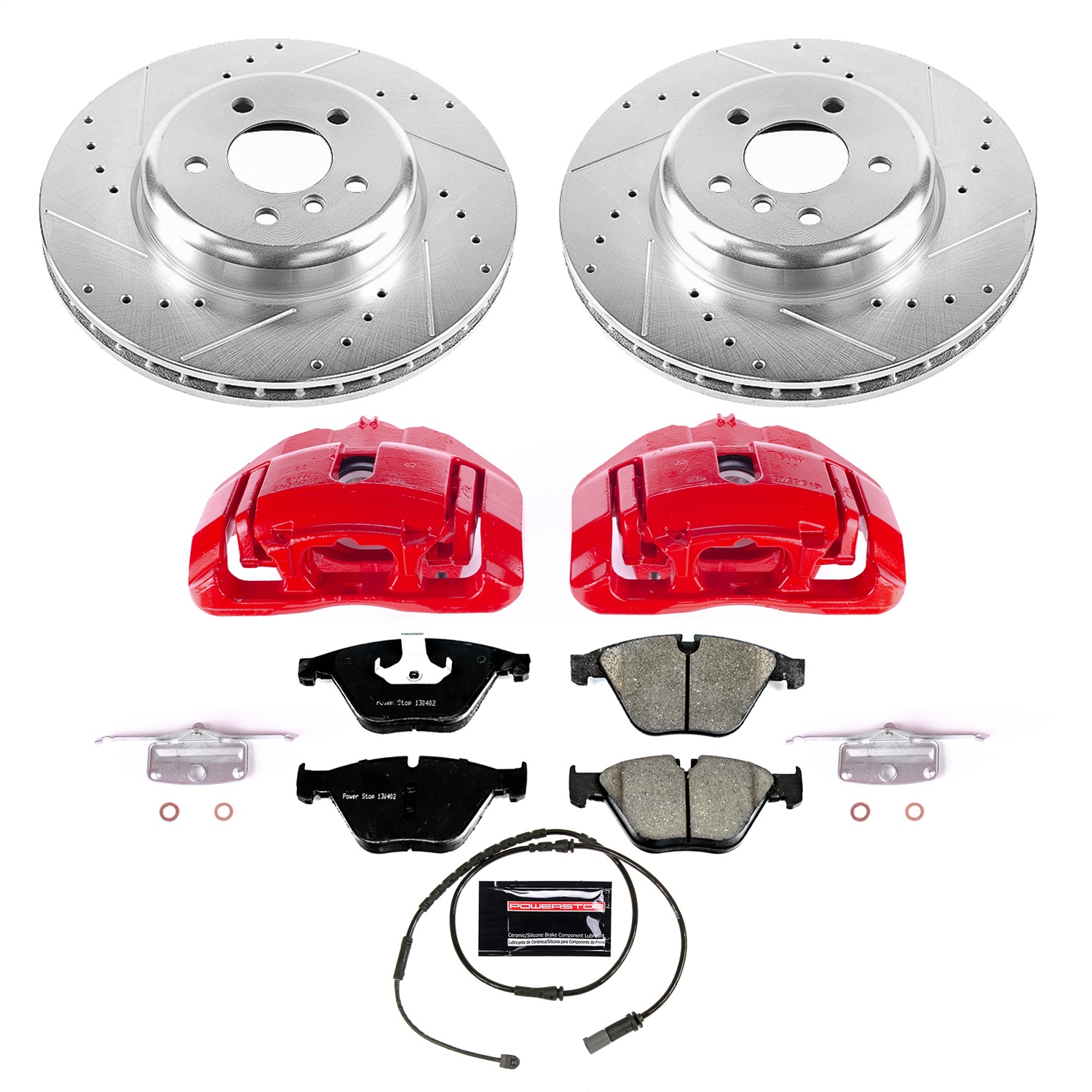 PowerStop KC6020 - Power Stop 2011 BMW 535i Front Z23 Evolution Kit W/Cals