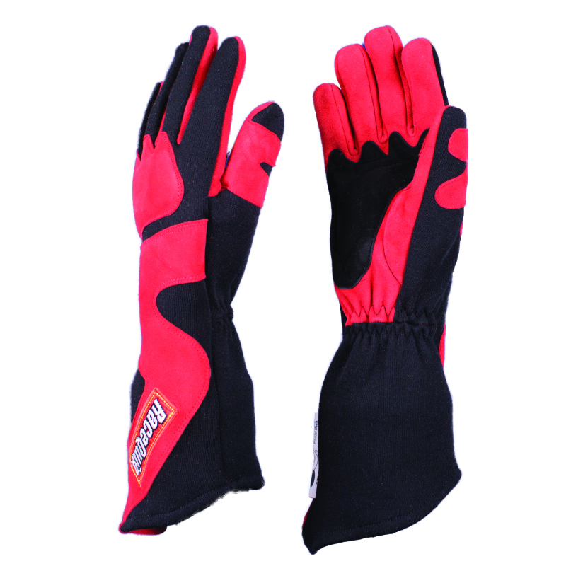 Racequip 358106 - SFI-5 Red/Black XL Long Angle Cut Glove