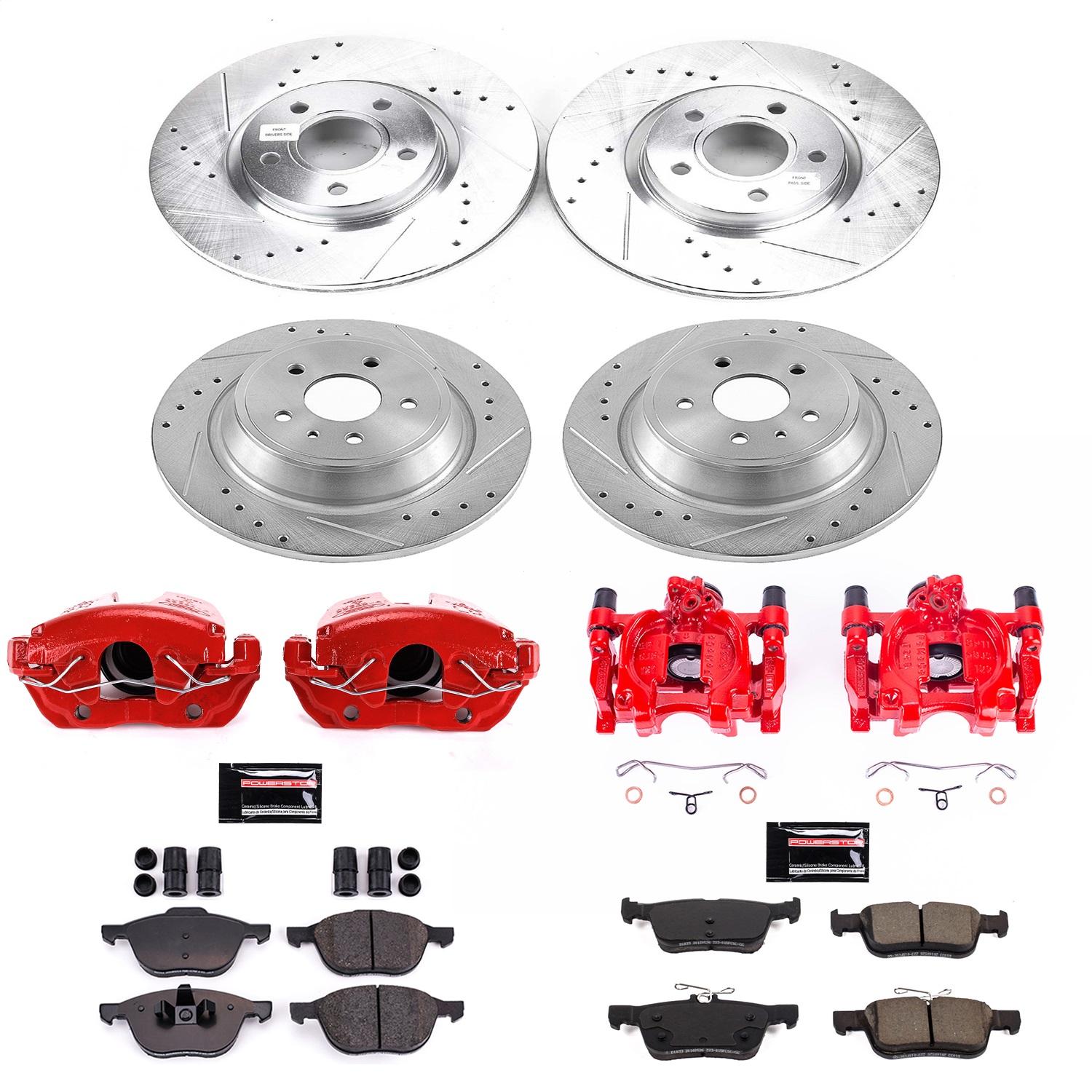 PowerStop KC7571 - Power Stop 17-19 Ford Escape Front & Rear Z23 Evolution Sport Brake Kit w/Calipers PowerStop KC7571 - Power Stop 17-19 Ford Escape Front & Rear Z23 Evolution Sport Brake Kit w/Calipers