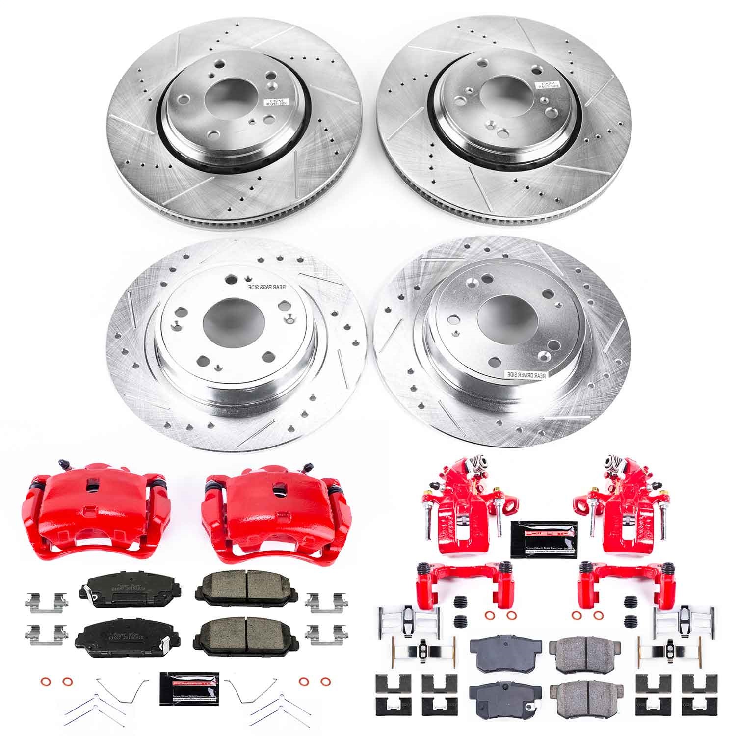 PowerStop KC7529 - Power Stop 17-18 Acura ILX Front and Rear Z23 Evolution Kit w/Calipers PowerStop KC7529 - Power Stop 17-18 Acura ILX Front and Rear Z23 Evolution Kit w/Calipers