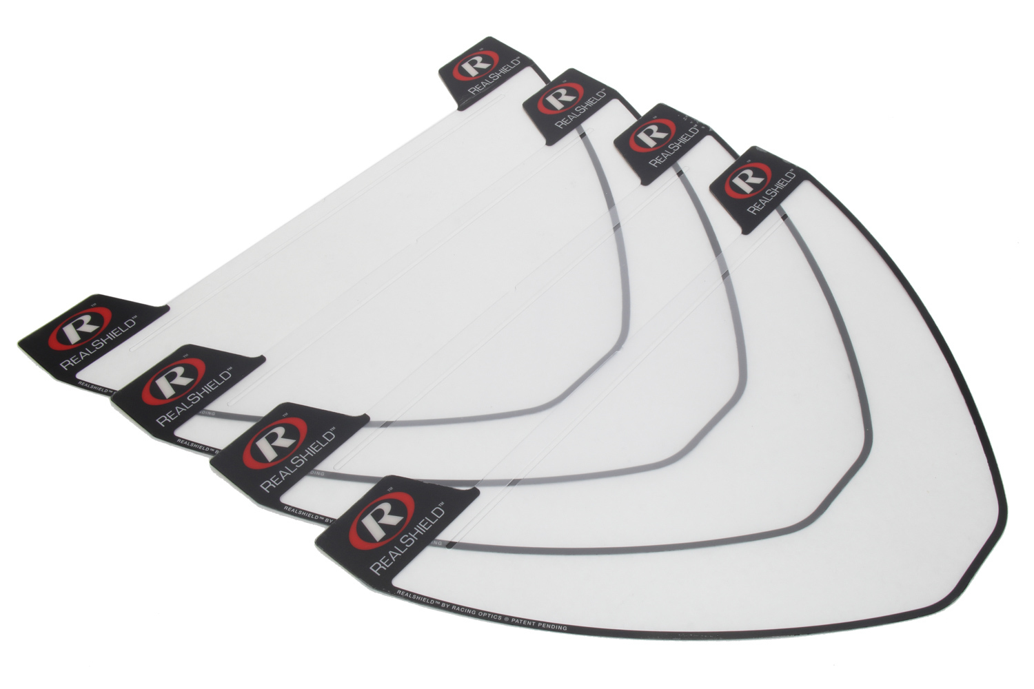 Racing Optics RS15001A-4 - RealShield Hat Face Shield 4pk ANSI Cert