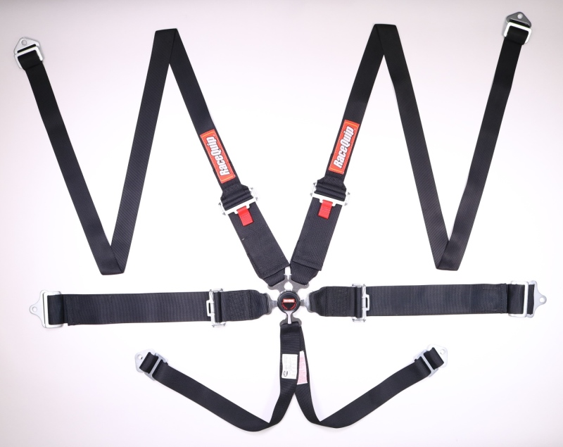 Racequip 746006 - Black SFI CAMLOCK 6pt PD Lap HNR Seat Belt Racequip 746006 - Black SFI CAMLOCK 6pt PD Lap HNR Seat Belt