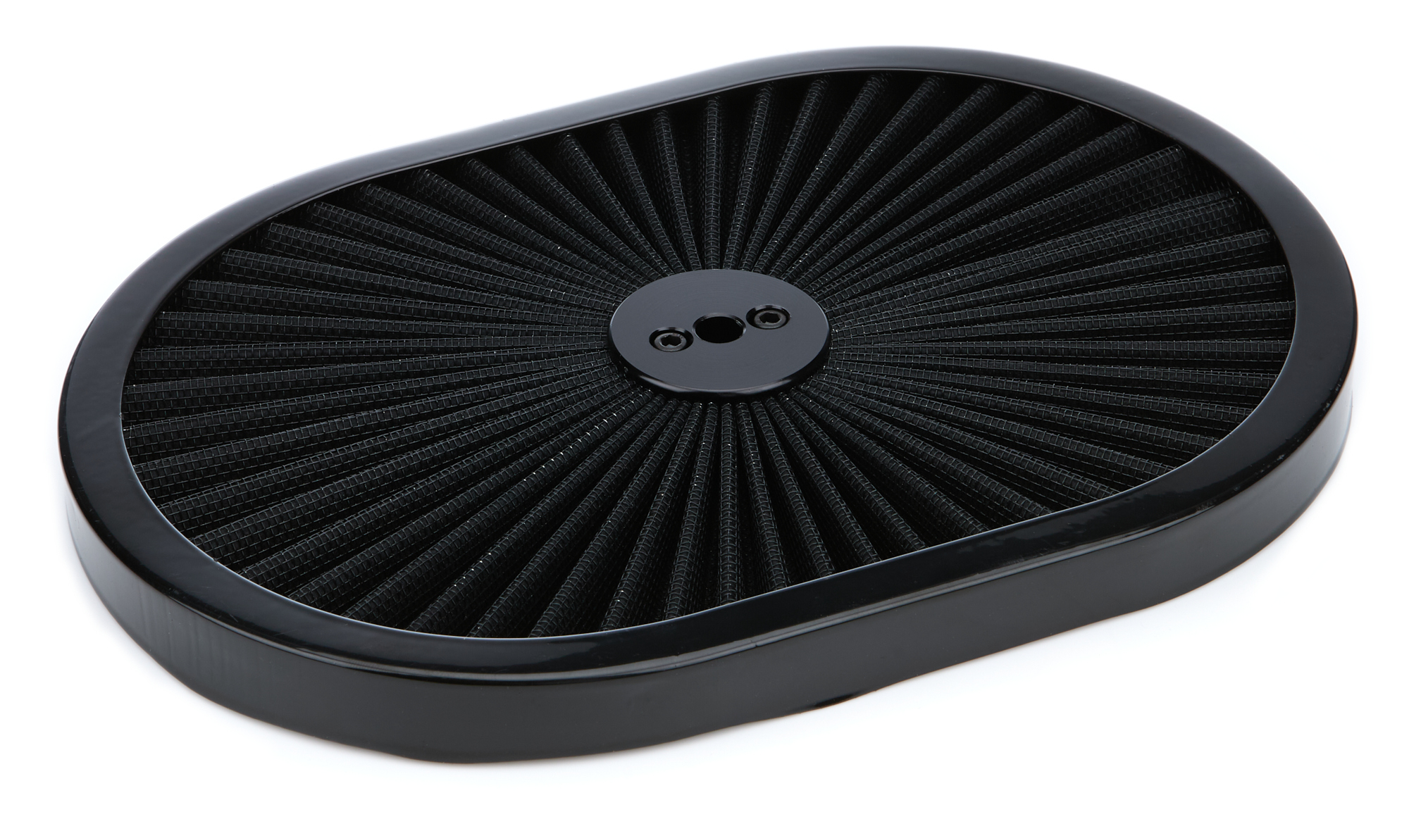Racing Power Company R2217T - 12in Super Flow Oval Air Cleaner Black