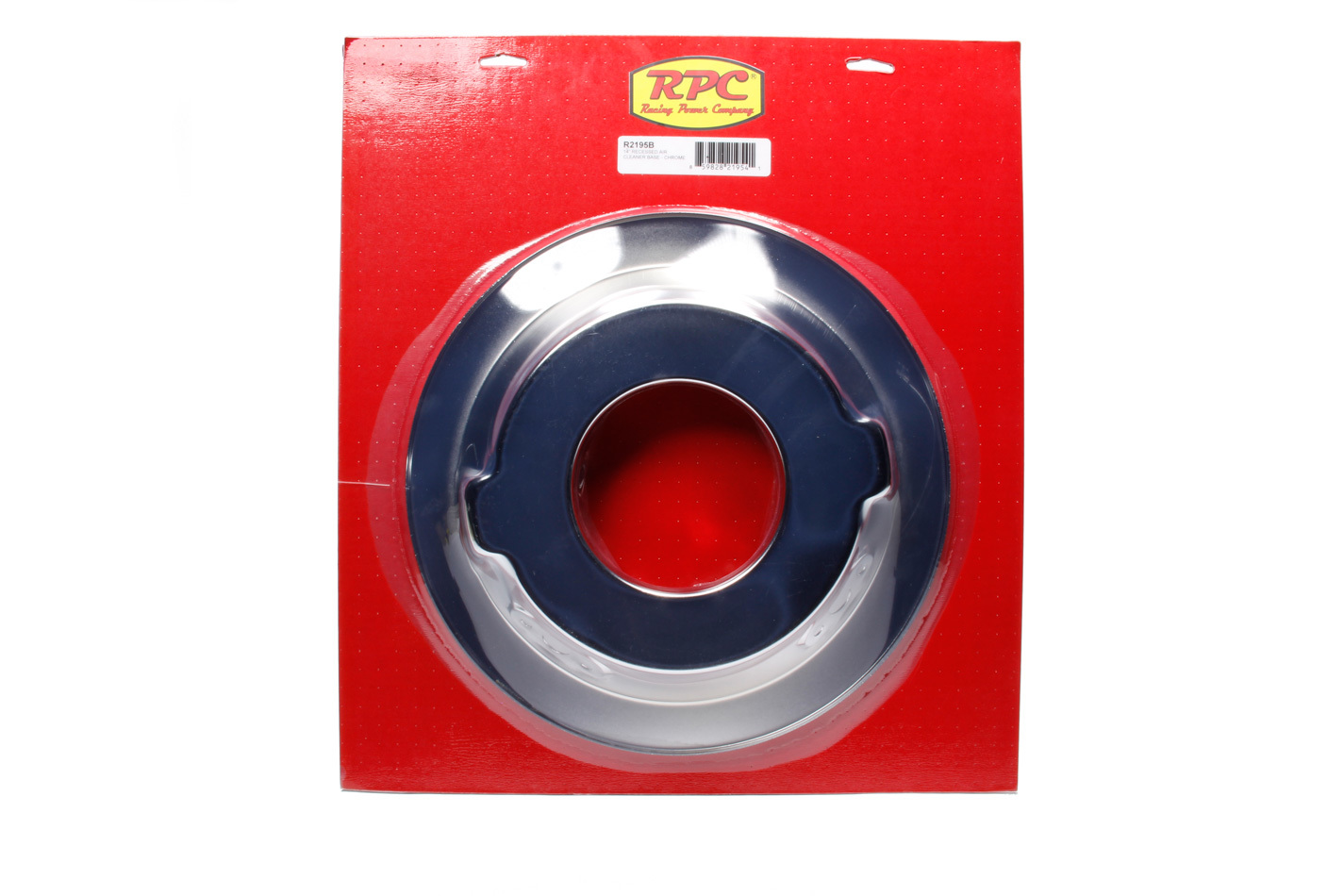 Racing Power Company R2195B - 14in Chrome Recessed Base Air Cleaner