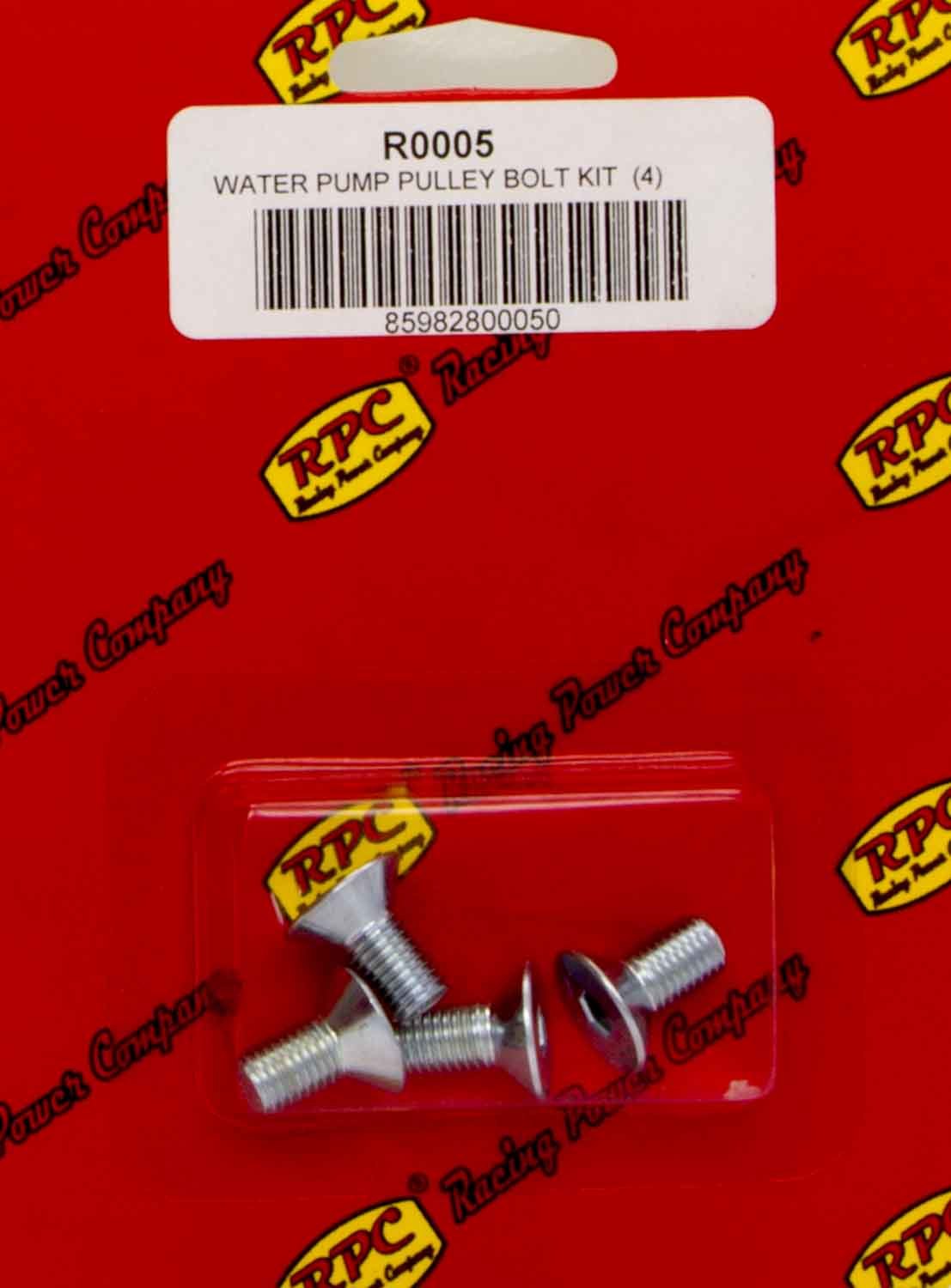 Racing Power Company R0005 - Bolt Kit For SBC/BBC Alum LWP Pulley 4pk