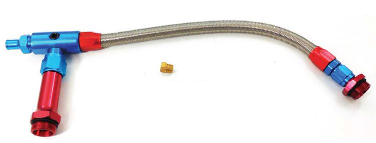 Racing Power Company R2155 - Braided Fuel Line For Ho lley