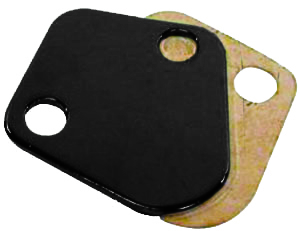 Racing Power Company R2058BK - B/B Chevy Fuel Pump Block Off Plate Black Racing Power Company R2058BK - B/B Chevy Fuel Pump Block Off Plate Black