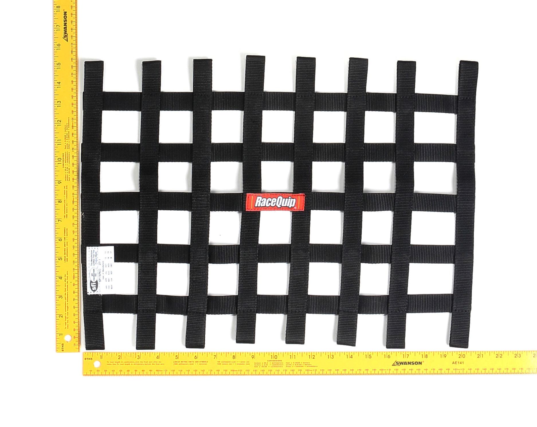 Racequip 726002RQP - Ribbon Style Race Car Window Net Racequip 726002RQP - Ribbon Style Race Car Window Net