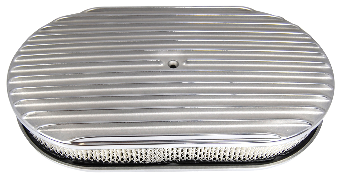 Racing Power Company R6318 - Pol Alum 15X2 All Finned Air Cleaner Kit Paper
