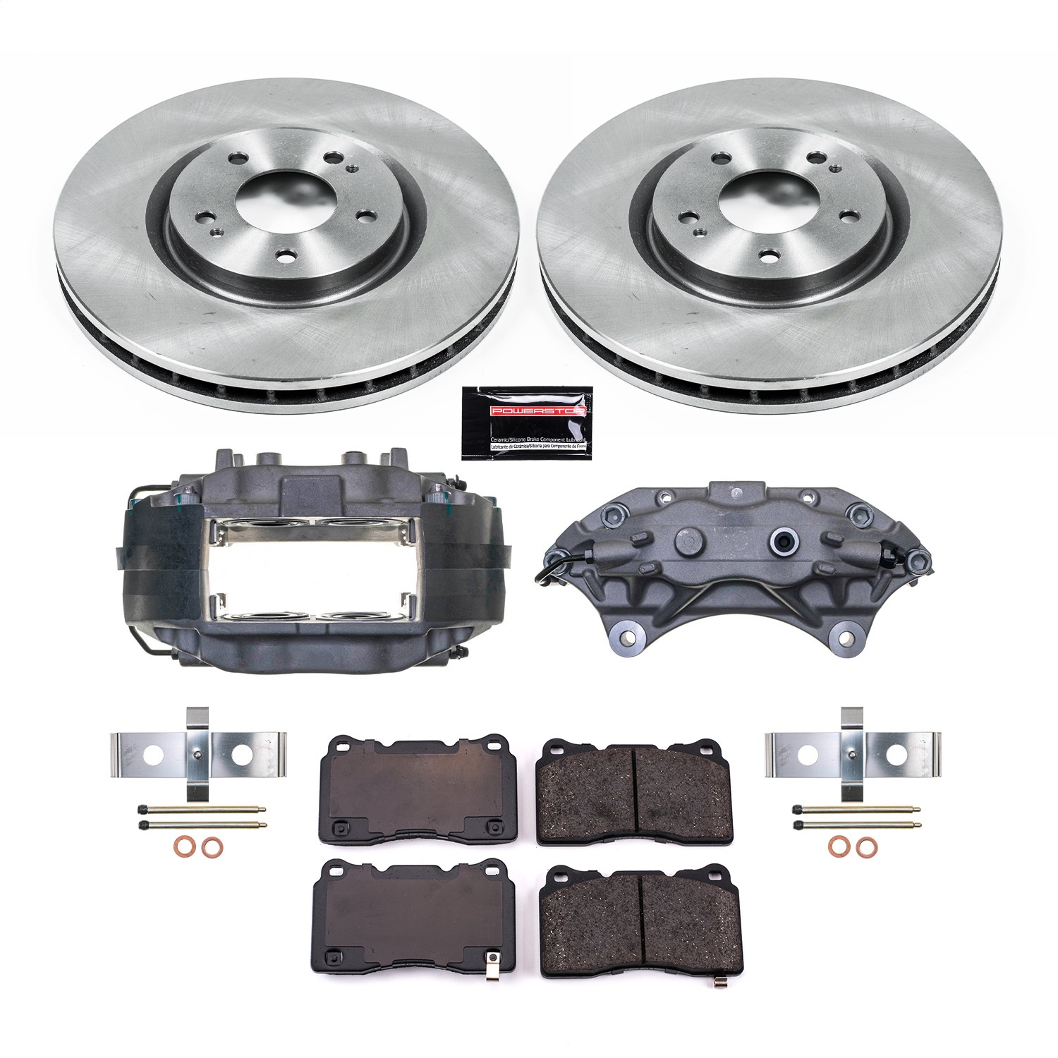 PowerStop KCOE107 - Power Stop 03-06 Mitsubishi Lancer Front Autospecialty Kit w/Calipers