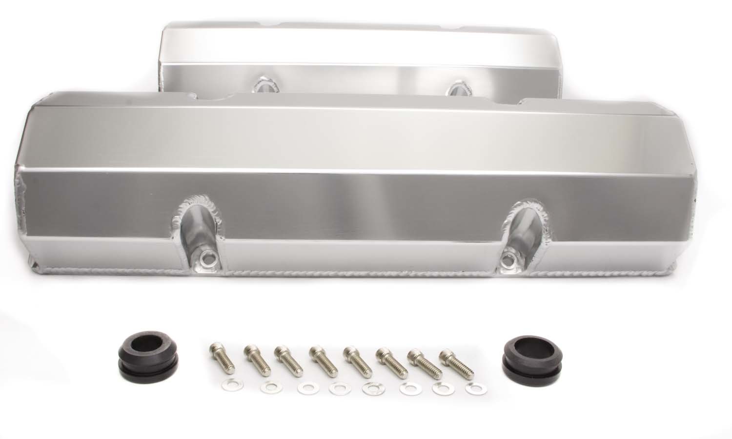 Racing Power Company R6147 - GM Fabricated Aluminum Valve Covers w/o Hole
