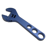 Racing Power Company R6205 - 8In Adjustable Aluminum Wrench Blue
