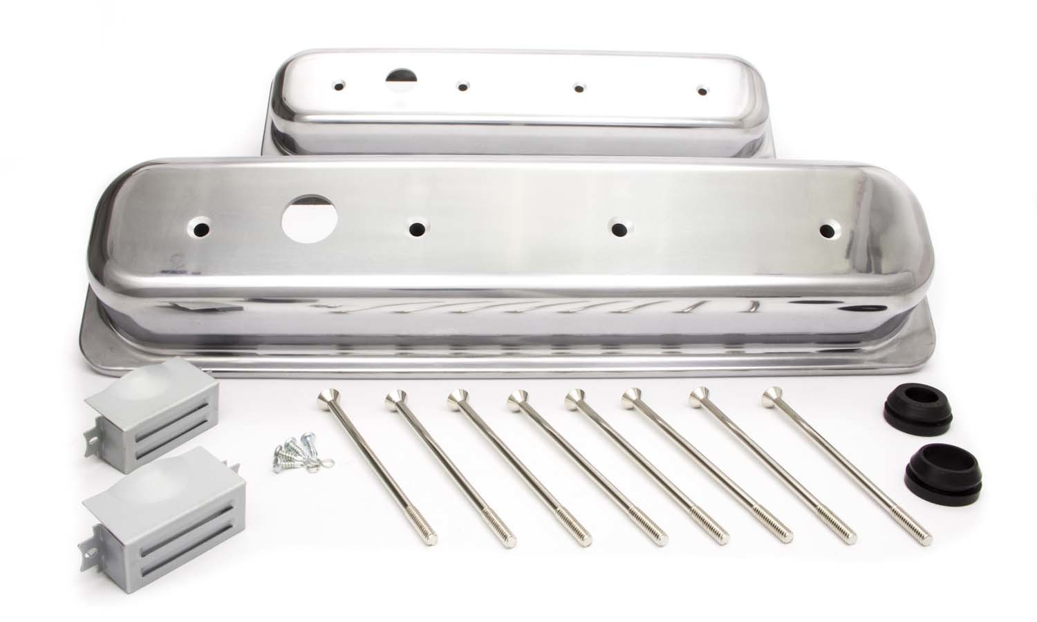 Racing Power Company R6136-1 - SBC Alum Short Center Bolt V/C Plain Polished