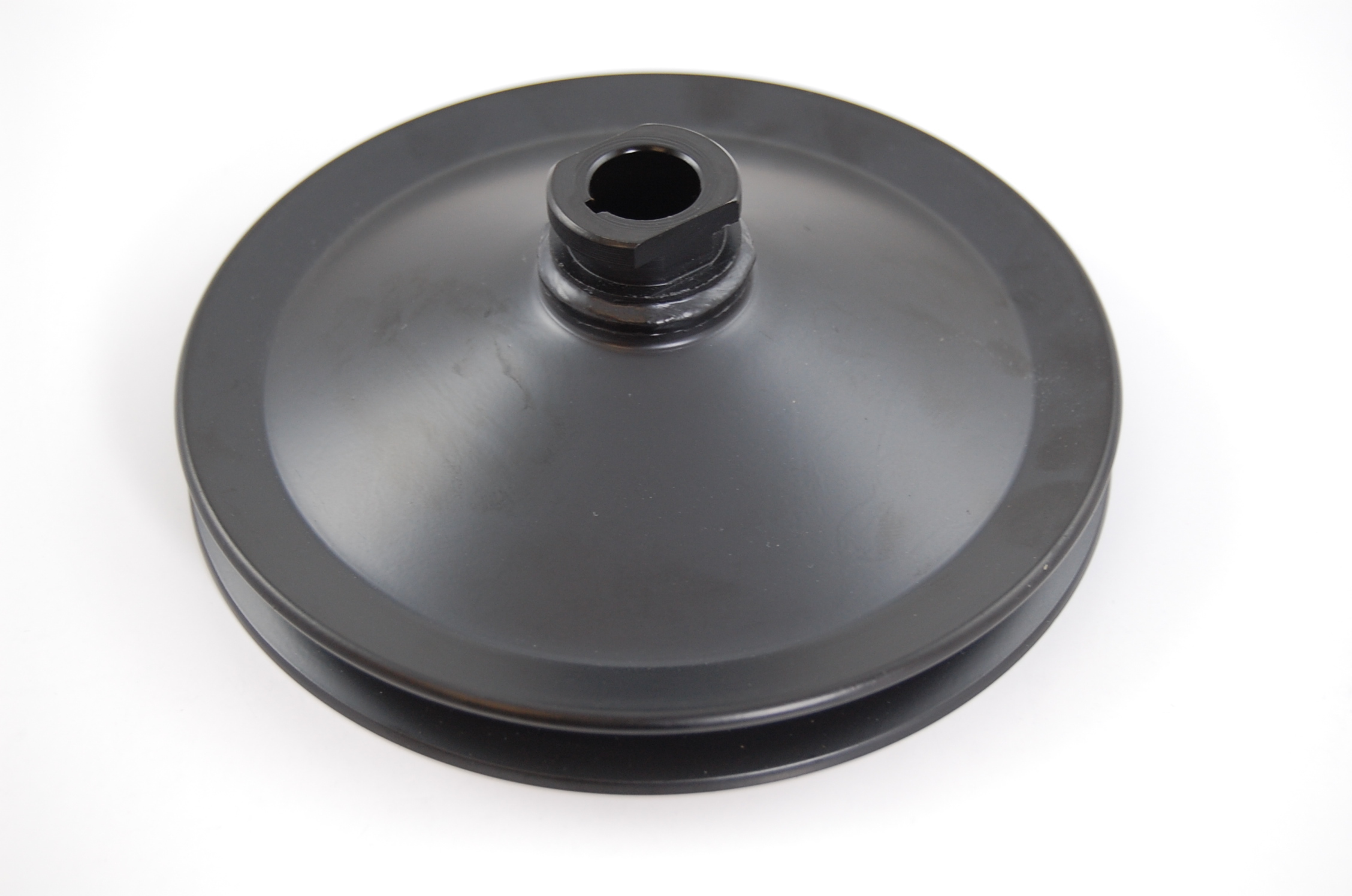 Racing Power Company R8946B - 283/327 GM SB Power Stee ring Pulley Black