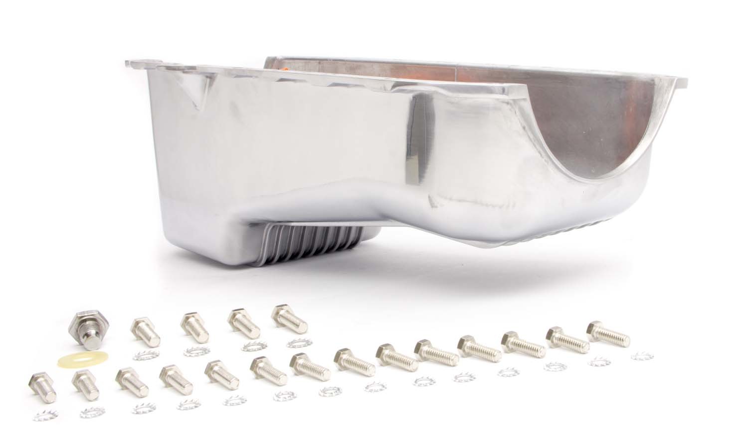 Racing Power Company R8444 - 86-   SBC Alum Stock Oil Pan Polished