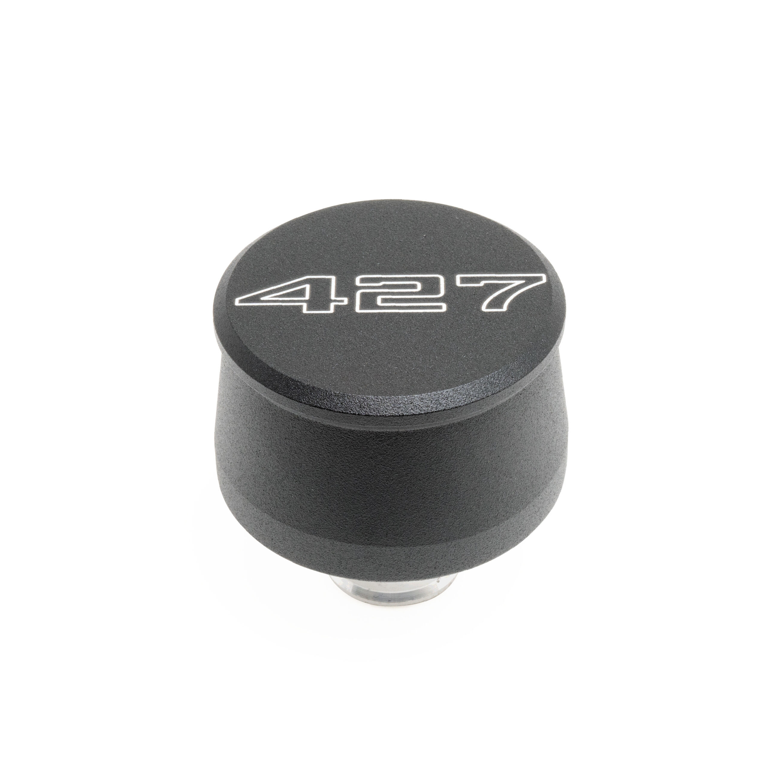 Racing Power Company R8212 - Valve Cover Breather 427 Logo Black Each Racing Power Company R8212 - Valve Cover Breather 427 Logo Black Each