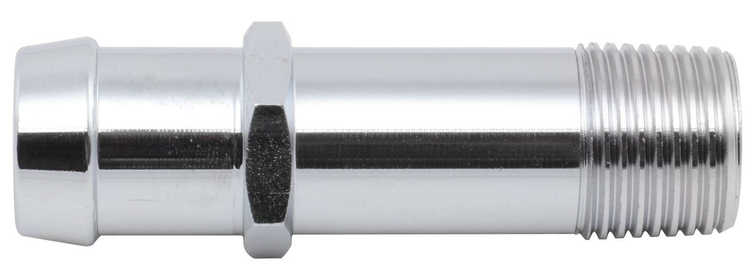 Racing Power Company R9514X - Alum Water Pump Fitting 1/2In NTP to 3/4In Barb
