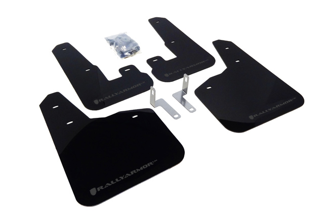 Rally Armor MF14-UR-BLK/GRY - 10-14 Subaru Legacy Black UR Mud Flap w/ Grey Logo