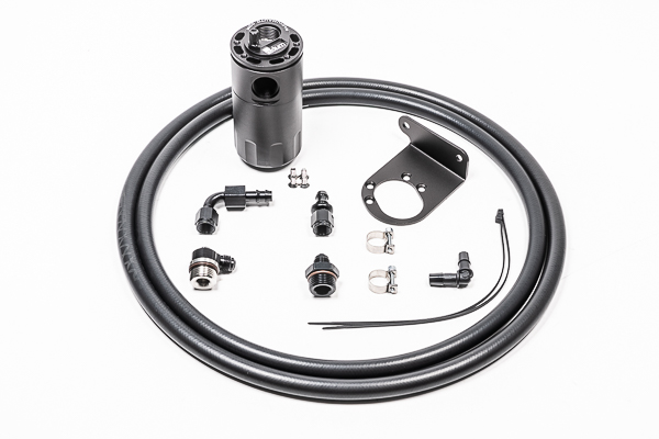 Radium Engineering 20-0565-FL - 09+ Nissan R35 GT-R PCV Catch Can Kit - Fluid Lock