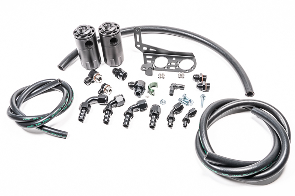 Radium Engineering 20-0859-FL - Dual Catch Can Kit Gallardo LP Fluid Lock Radium Engineering 20-0859-FL - Dual Catch Can Kit Gallardo LP Fluid Lock
