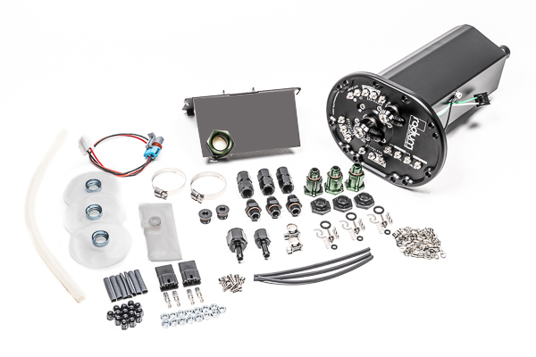 Radium Engineering 20-0951 - Mazda RX7 FD Fuel Hanger Surge Tank Ti Automotive E5LM - Pumps Not Included