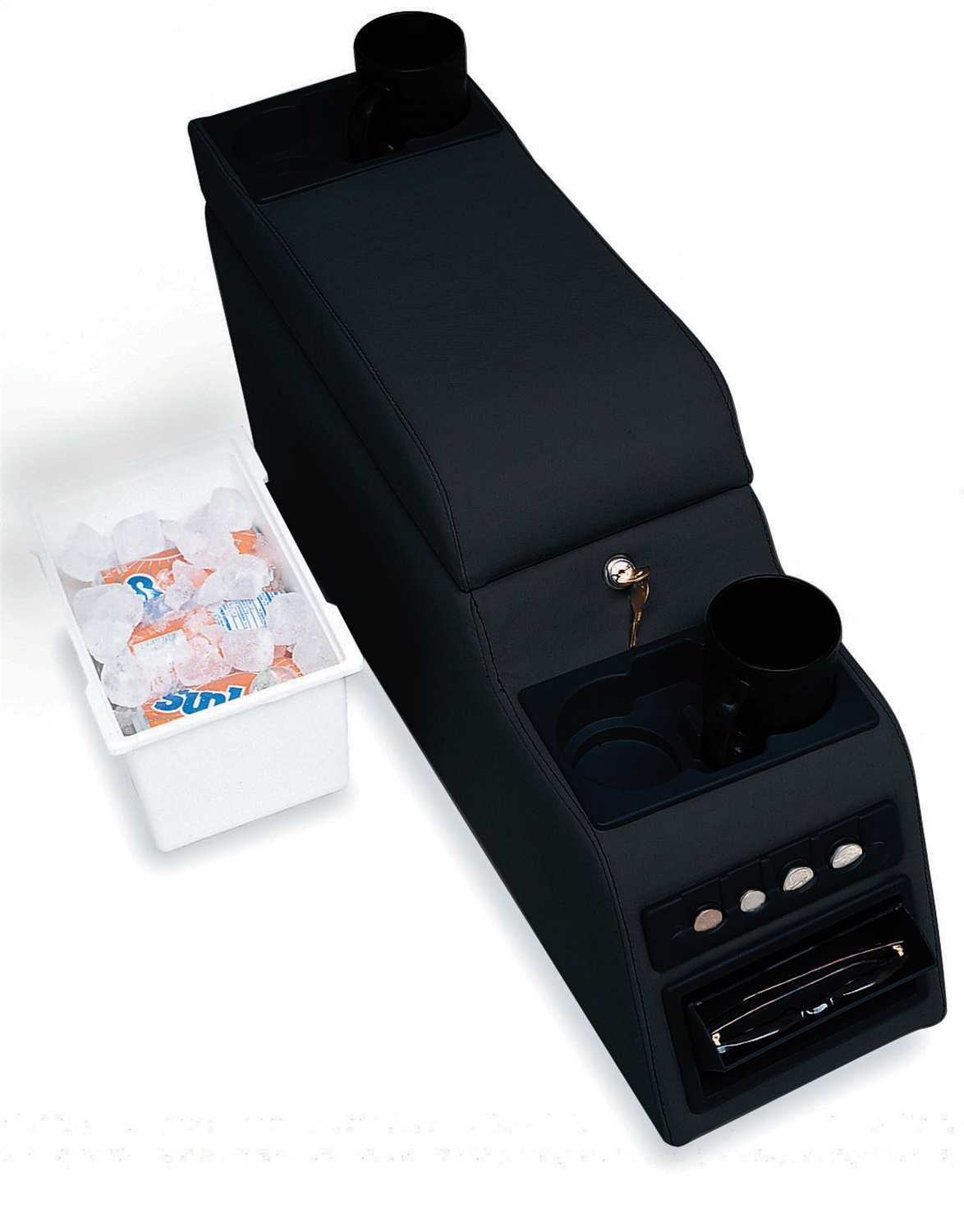 Rampage 31515 - 1976-1983 Jeep CJ5 Locking Center Console - Black Denim Rampage 31515 - 1976-1983 Jeep CJ5 Locking Center Console - Black Denim