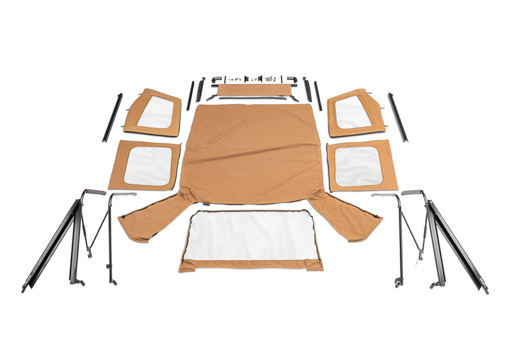 Rampage 68117 - 1976-1983 Jeep CJ5 Complete Top - Spice Denim