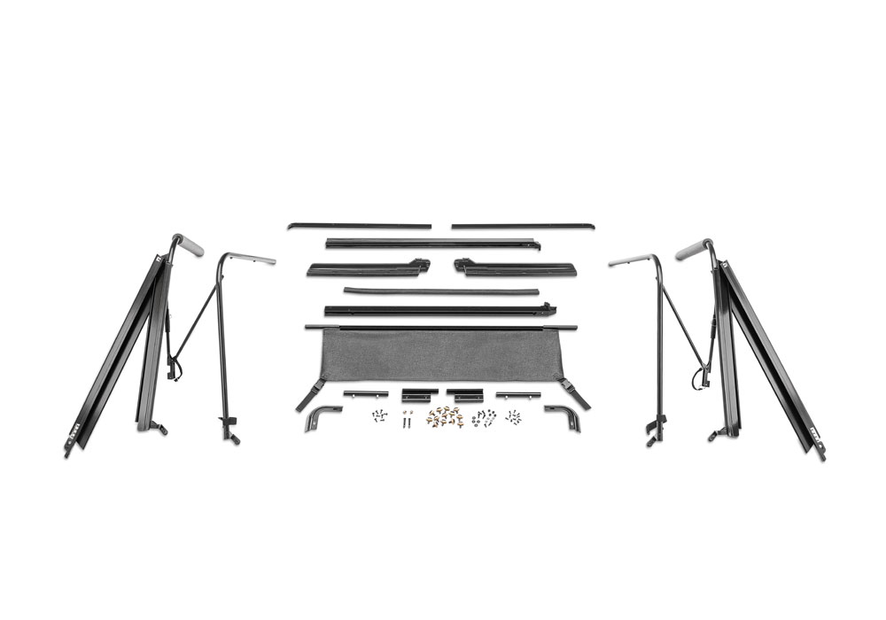 Rampage 69999 - 1987-1995 Jeep Wrangler(YJ) Soft Top Hardware - Black