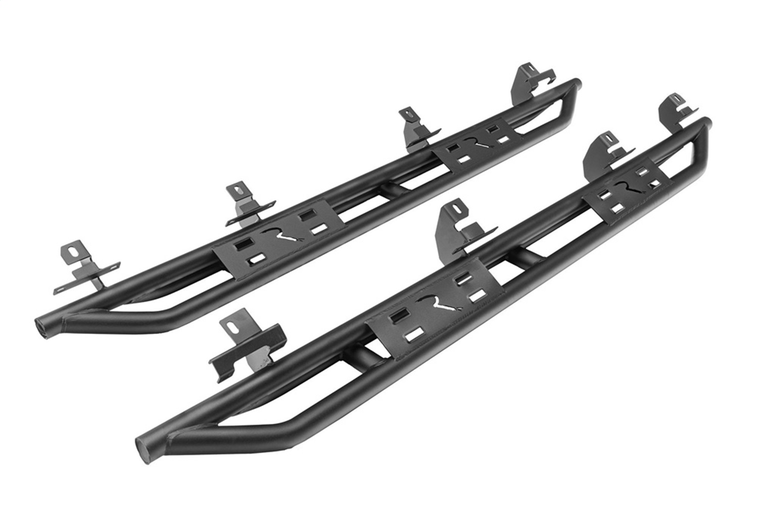 Rampage 88736 - 20-22 Jeep Gladiator SRS Sidebar Rock Crawler Steps - Black