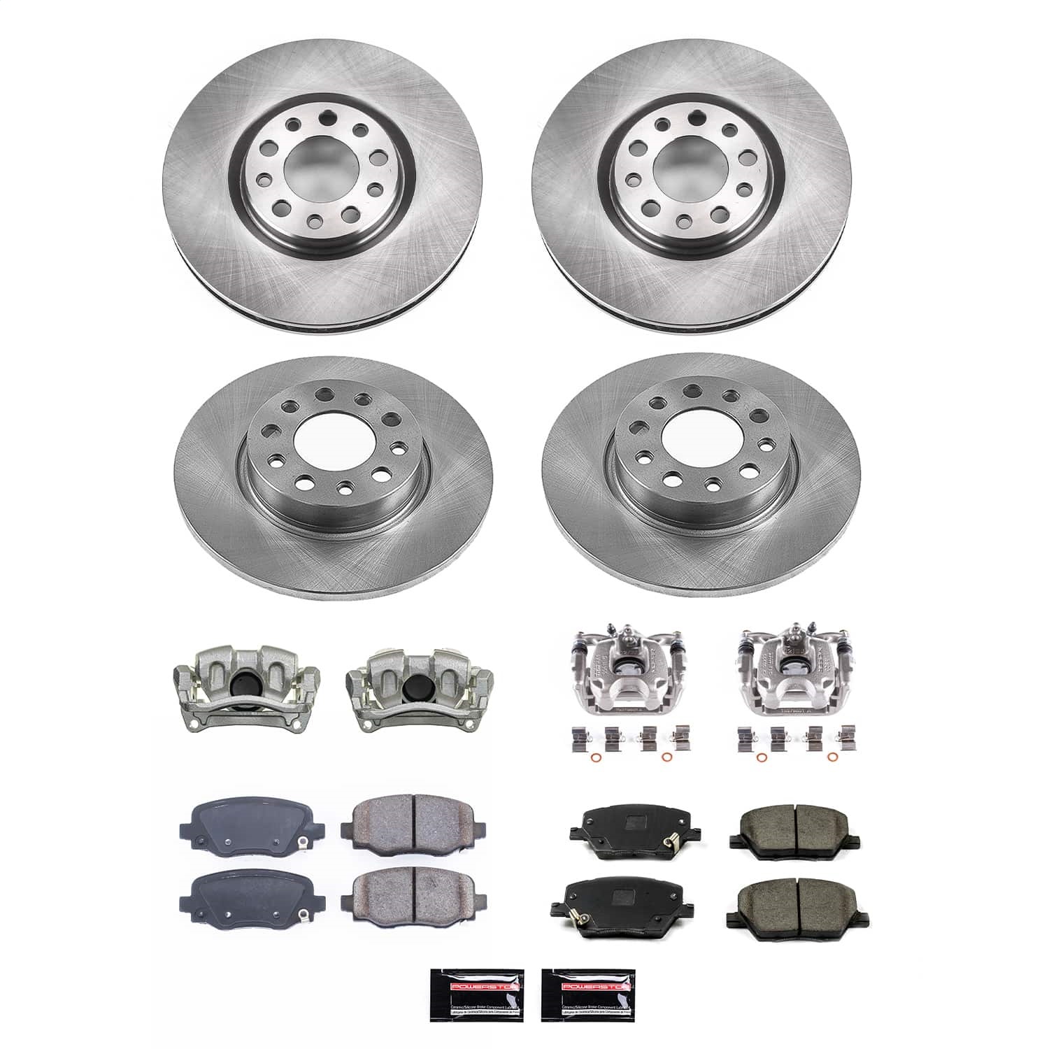 PowerStop KCOE7300 - Power Stop 15-18 Jeep Renegade Front and Rear Autospecialty Kit w/Cals PowerStop KCOE7300 - Power Stop 15-18 Jeep Renegade Front and Rear Autospecialty Kit w/Cals