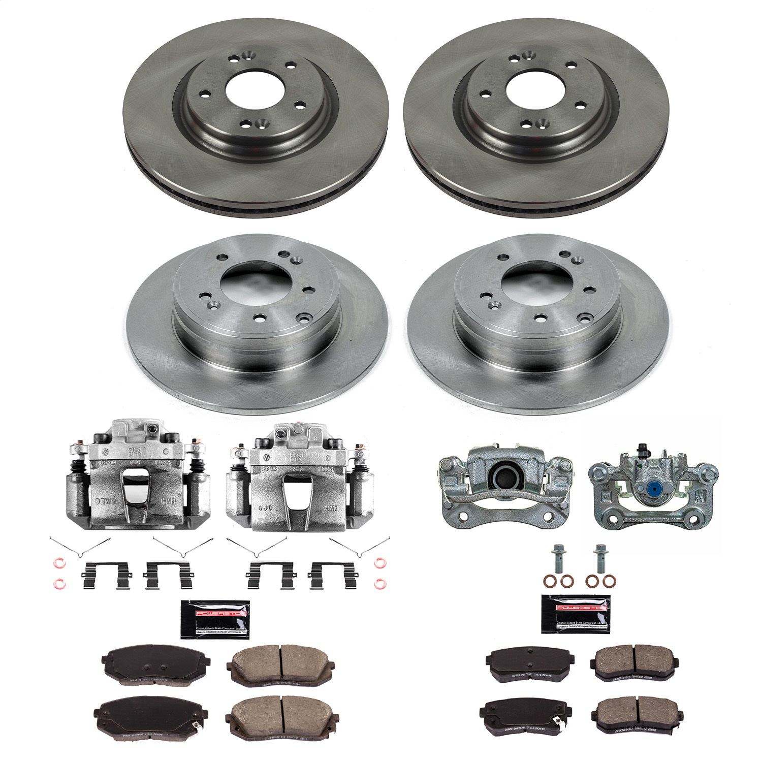 PowerStop KCOE7522 - Power Stop 16-19 Kia Optima Front & Rear Autospecialty Kit w/Cals PowerStop KCOE7522 - Power Stop 16-19 Kia Optima Front & Rear Autospecialty Kit w/Cals