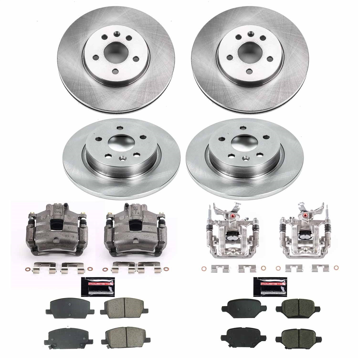 PowerStop KCOE8505 - Power Stop 2019 Chevrolet Trax Front & Rear Autospecialty Kit w/Cals PowerStop KCOE8505 - Power Stop 2019 Chevrolet Trax Front & Rear Autospecialty Kit w/Cals