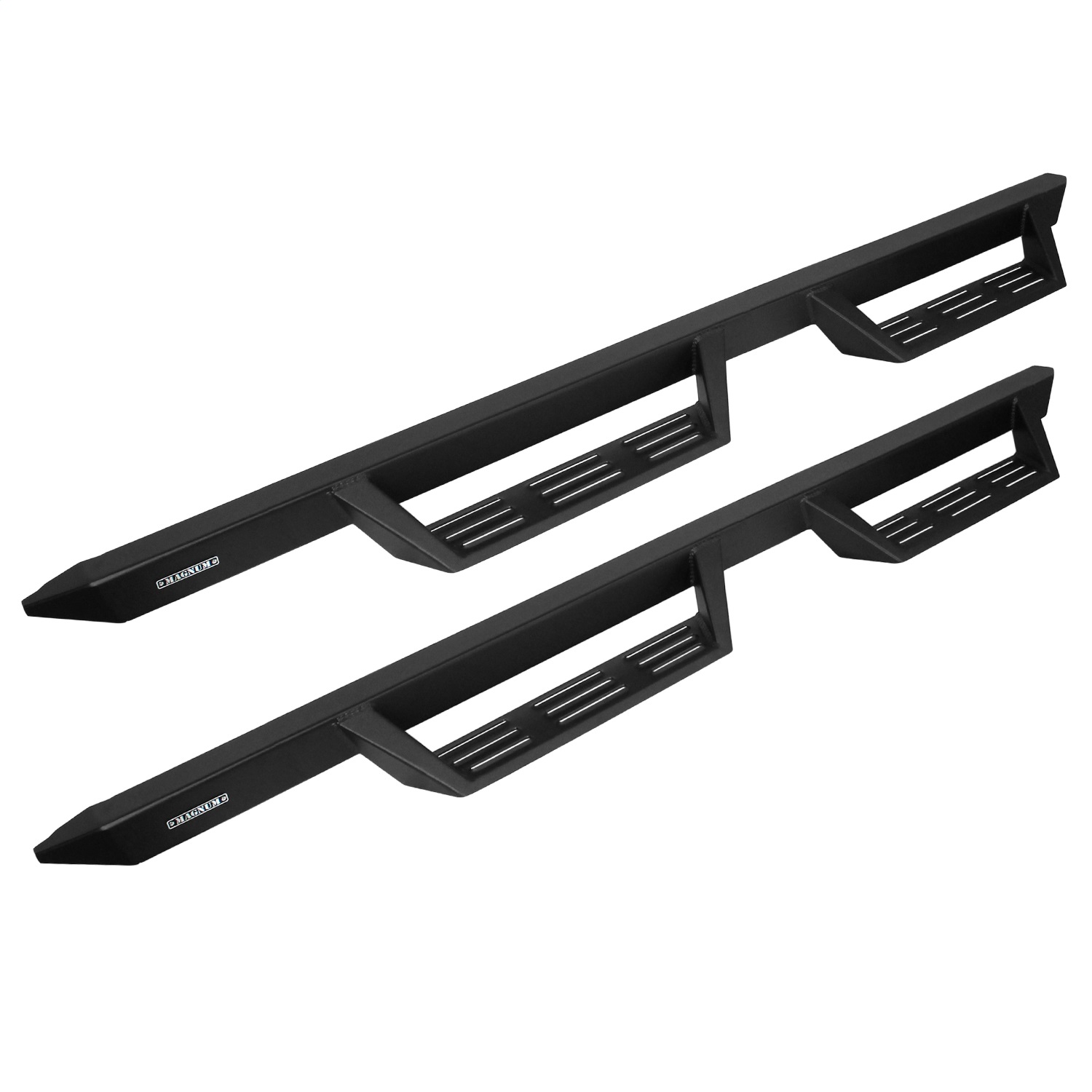 Raptor GTS12FD - RT Steps; Black Textured; Angular Drop Step Design; Non Slip;