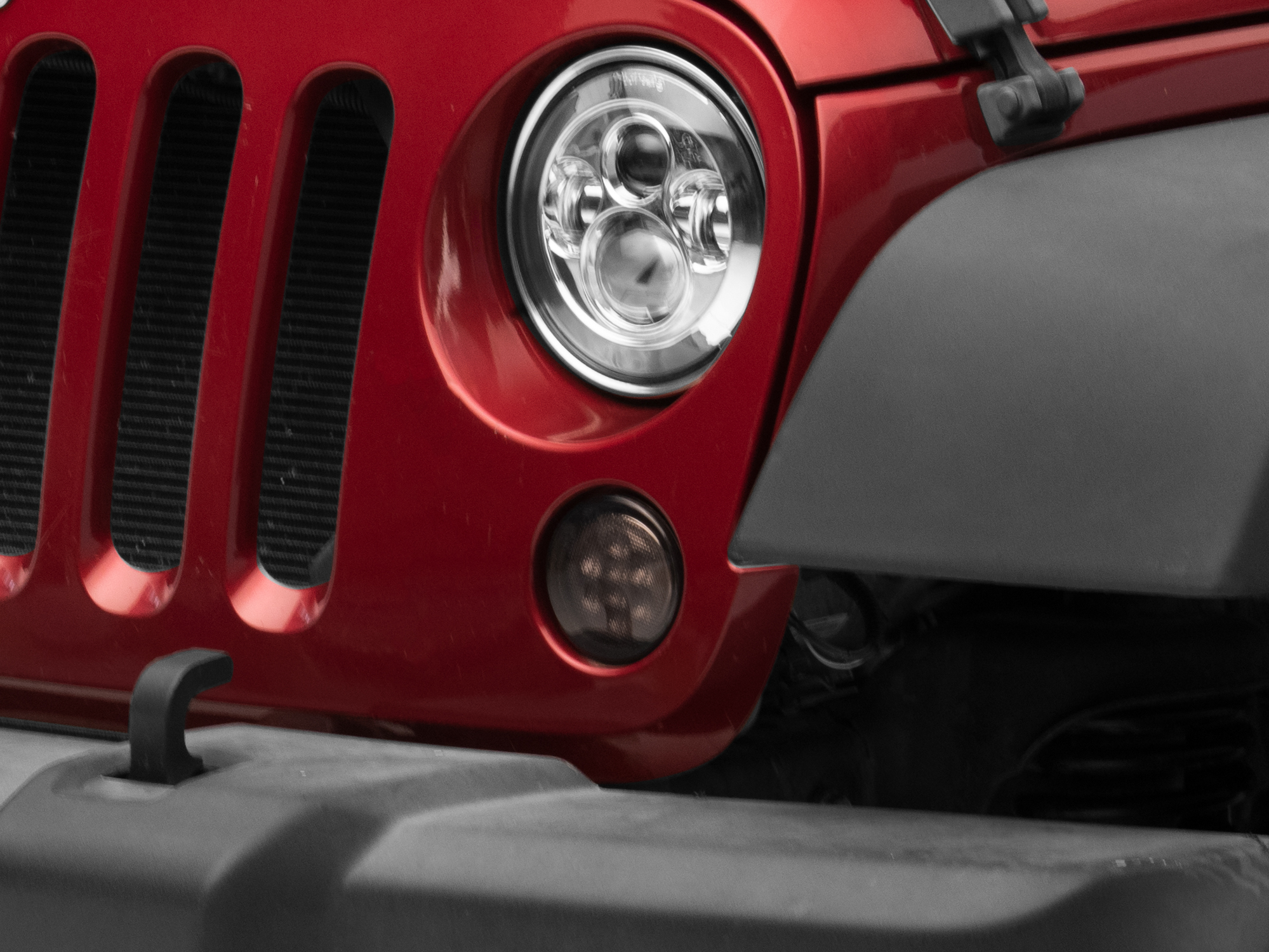 Raxiom J108040 - 07-18 Jeep Wrangler JK Axial Series LED Amber Turn Signals (Smoked)