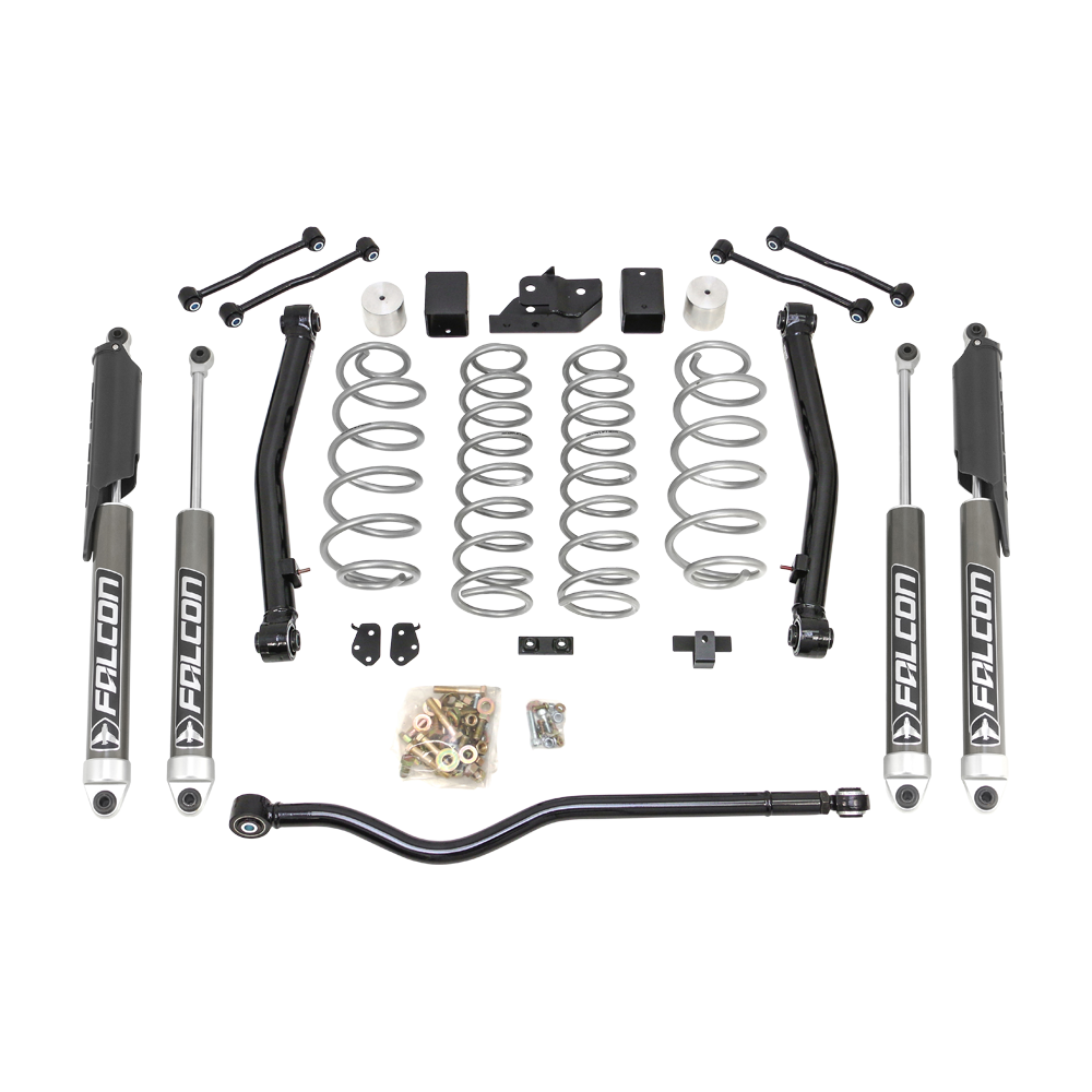 ReadyLIFT 69-6836 - Terrain Flex 2-Arm Kit With Falcon 2.1 Monotube Shocks 2018-2023 Jeep JL Wrangler ReadyLIFT 69-6836 - Terrain Flex 2-Arm Kit With Falcon 2.1 Monotube Shocks 2018-2023 Jeep JL Wrangler