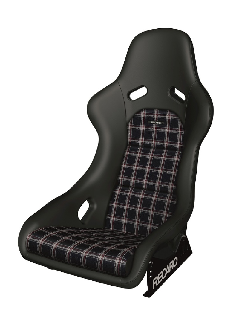Recaro 087.00.0B28-01 - Classic Pole Position ABE Seat - Black Leather/Classic Checkered Fabric Recaro 087.00.0B28-01 - Classic Pole Position ABE Seat - Black Leather/Classic Checkered Fabric